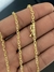 Corrente Cartie Cadeado 2mm 10g - Fecho Canhão - Banhada a Ouro 18k - Marq18k
