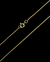 Conjunto Rabo de Rato 1mm - Fecho Tradicional - Banhada a Ouro 18k