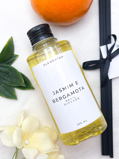 Refil Difusor de varetas Jasmim e Bergamota 250mL