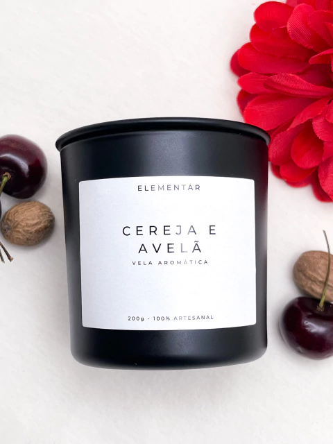 Vela Aromática Cereja e Avelã 200g - comprar online