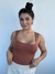 Body Poliamida Marrom - comprar online