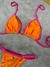 Biquíni Valentina Laranja e Rosa Ruby - comprar online