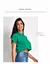 Blusa Feminina Cropped Camisa Social Botões Em Viscolinho Verão 2024 - comprar online