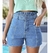 Short jeans com cinto - alcance