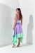 vestido midi bicolor lavanda e menta tati - carol dias - comprar online