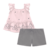 Conjunto infantil para menina da Milon na cor Rosa/Cinza