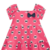 Vestido infantil de verão na cor rosa com estampa de laço da marca Kyly - comprar online