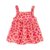 Conjunto infantil menina Kyly Blusa de alcinha rosa e shorts rosa com estampa de girafa na internet