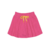 Conjunto infantil menina Marca Cativa Com Camiseta e shorts saia na cor Pink - loja online