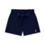 Shorts infantil menina Milon em Molecotton na cor Azul Marinho com bolso e detalhe de amarrar