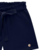 Shorts infantil menina Milon em Molecotton na cor Azul Marinho com bolso e detalhe de amarrar - comprar online