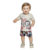 Conjunto infantil menino da Elian com estampa safari camiseta em algodão e bermuda em tactel - comprar online