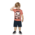 Conjunto infantil para menino da Elian Camiseta laranja com estampa de skate e bermuda Azul marinho em algodão - comprar online