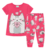 Pijama infantil para menina da marca Kyly na cor rosa estampa de gatinho