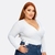 Blusa Envelope Plus Manga Longa - Adamas Moda Feminina