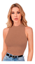 Cropped Regata Gola Alta Canelado - comprar online
