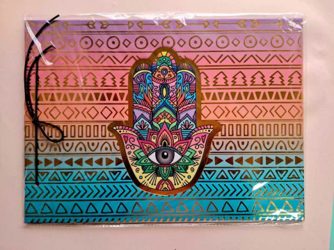 CARPETA APAISADA N5 CON CORDON CARTOPEL MANDALA