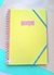 CUADERNO A4 RY T/DURA CON ELASTICO - PASTEL AMARILLO