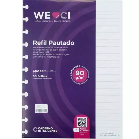 REPUESTO A4 CUADERNO INTELIGENTE RAYADO 50HJS