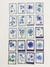 STICKERS MARYMER ESTAMPILLAS TRANSPARENTE BLUE FLOWERS