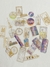 STICKERS MARYMER TRANSPARENTES CON FOIL TRAVEL ETIQUETTE