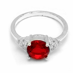 Anillo Cubic Rojo (R33816)