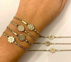 PULSERAS DE PLATA Y ORO