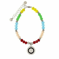 Pulsera Cristales Multicolor San Benito 18 A 23Cm (P3080)