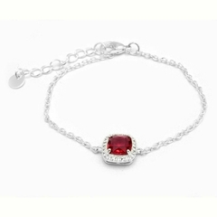 Pulsera Cubic Rojo 17 A 21Cm (P45655)