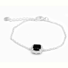 Pulsera Cubic Negro 17 A 21Cm (P45680)