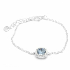 Pulsera Cubic Celeste 18 A 21Cm (P45740)