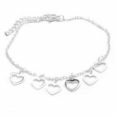 Pulsera Corazones Calados 18 A 21CM (P5426)