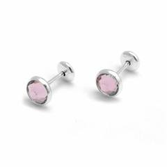 Abridores Virola Strass Rosa 5Mm (PA64298)