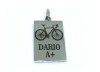 DIJE MEDALLA RECTANGULAR 35MM X 20 MM CON GRABADO GRUPO SANGUINEO Y ATRÁS DATOS pea14