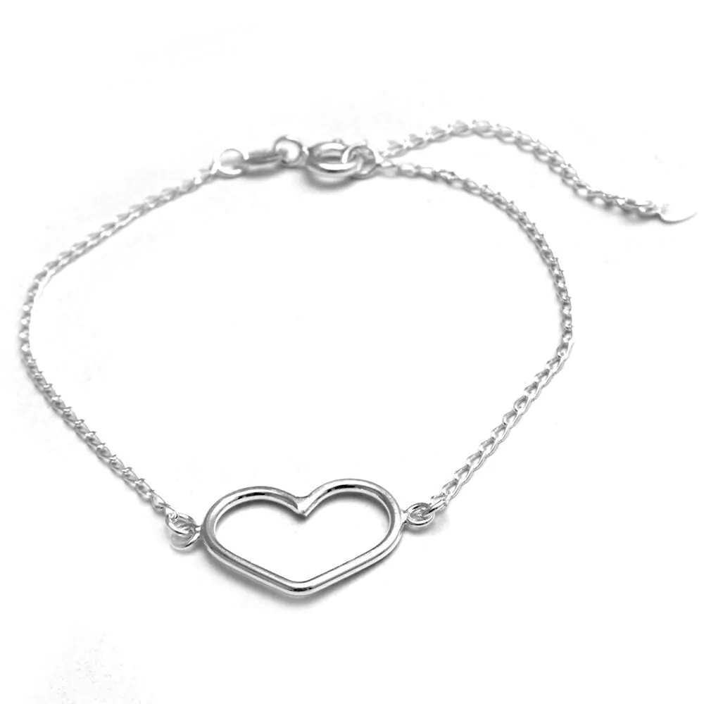 Pulsera Corazón Calado 16 A 20Cm PP57051