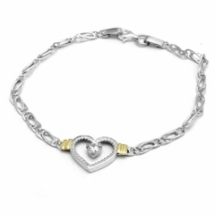 Pulsera Julianita Corazón Con Cubic 18Cm (PP79135)