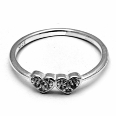 Anillo Corazones Cubic PR60304