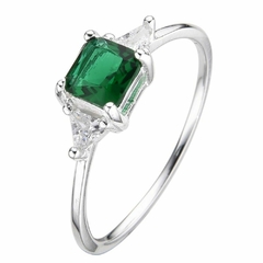 Anillo Mini Cubic Verde (PR65161)