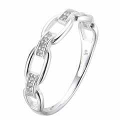 Anillo Eslabones Micropave PR65392