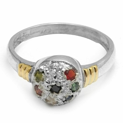 Anillo Frutilla Cubic Multicolor ( PR82111)