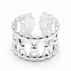 Anillo Zig Zag Con Puntos (R29902)