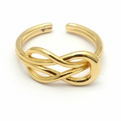 Anillo Dorado Nudo R29961