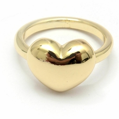 Anillo Dorado Corazón Chunky R29964 - comprar online