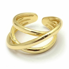 Anillo Dorado Cruzado R29972 - comprar online