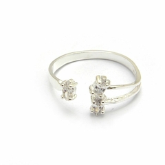 Anillo Semi Abierto Con Cubic (R31001)