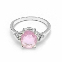 Anillo Cubic Oval Rosa (R33019)