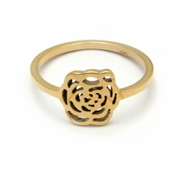 Anillo Dorado Rosa R33741 - comprar online