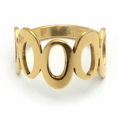 Anillo Dorado Ovalos R33743 - comprar online