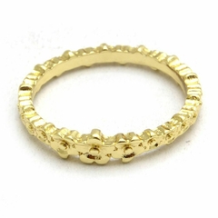 Anillo Dorado Rosas Combinadas R33796 - comprar online