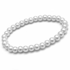 Pulsera Perlas 8Mm - Elastizada ( TP0236)